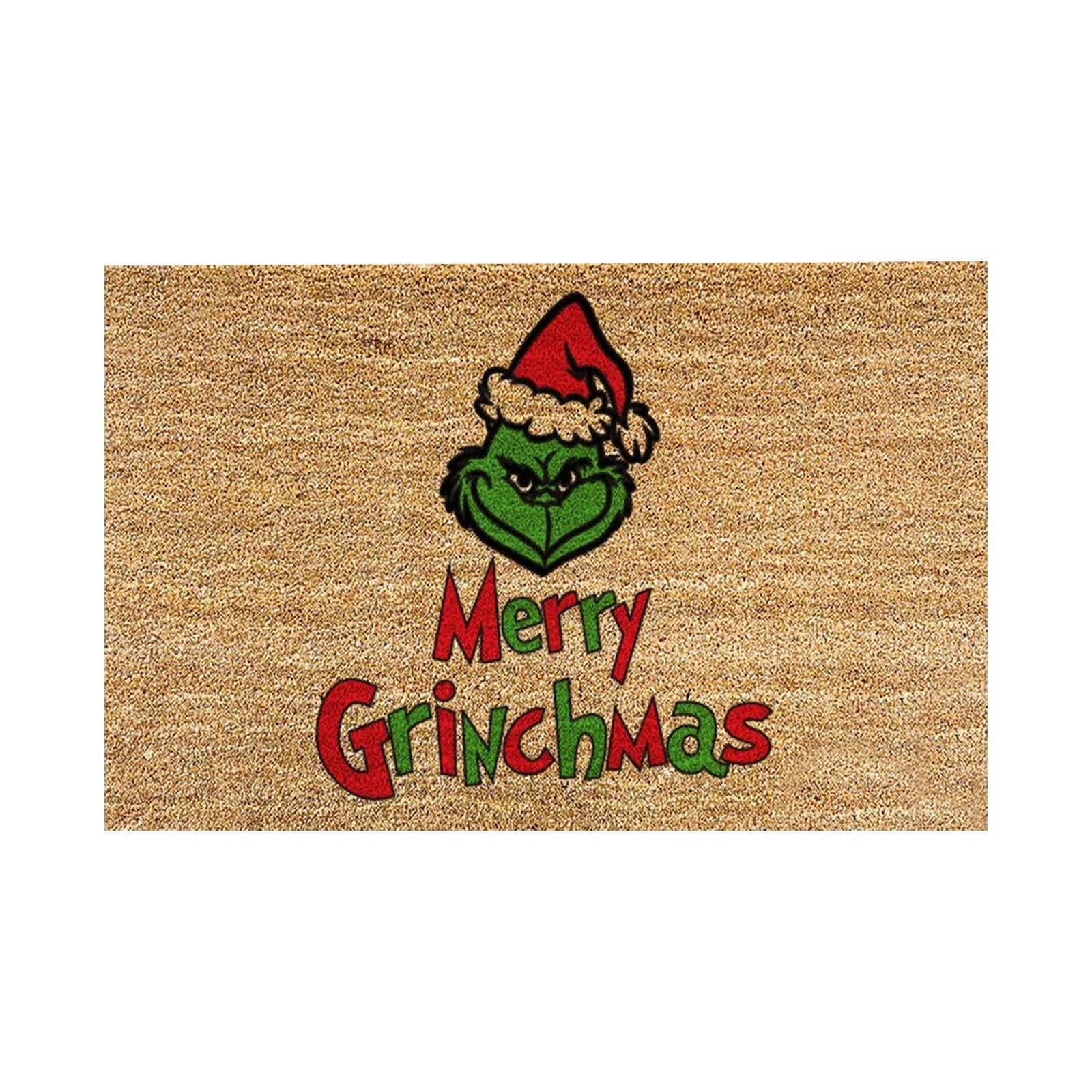 

Новый приветственный рождественский коврик, нескользящий и моющийся коврик, украшение, дверной коврик, входные коврики