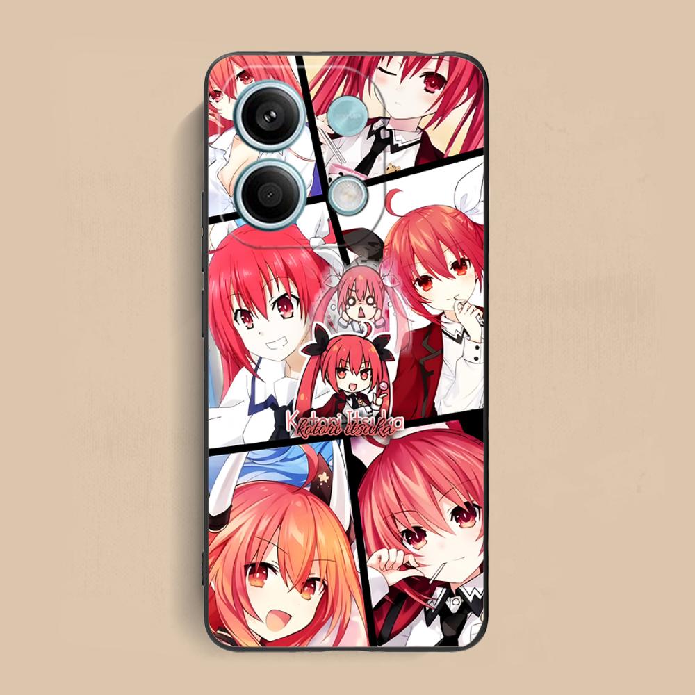 Date a Live Kotori Itsuka Matte TPU Mobile Phone Case for Xiaomi Redmi Note 14 13 12 11 S Pro Plus 4G 5G Colorful Printing Cover