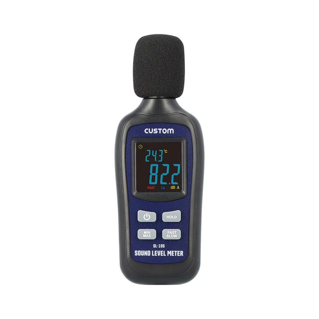 Custom SL-10S Digital Sound Level Meter 35.0-135.0dB Noise Decibel Tester with Temperature Measurement MAX/MIN Hold and Color LCD Backlight