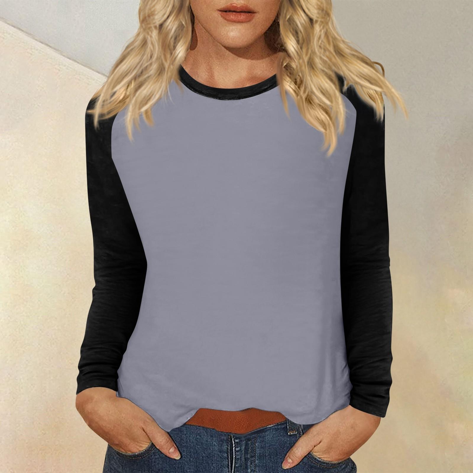 

Женская футболка с принтом, длинный рукав, повседневная мода, базовая, круглый вырез, рукав реглан, топ XL чёрный