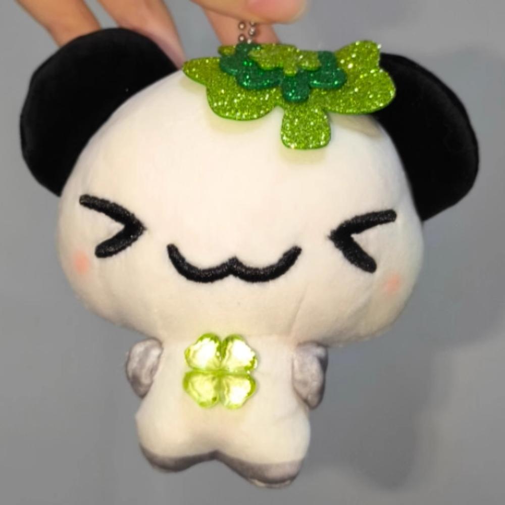 

Stuffed Animal Lucky Panda Keychains Retro Style Plush Doll Keychains Women Girls 10cm
