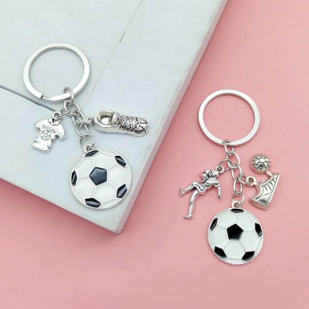 Creative DIY Sports Ball Football Keychain Bag Accessories