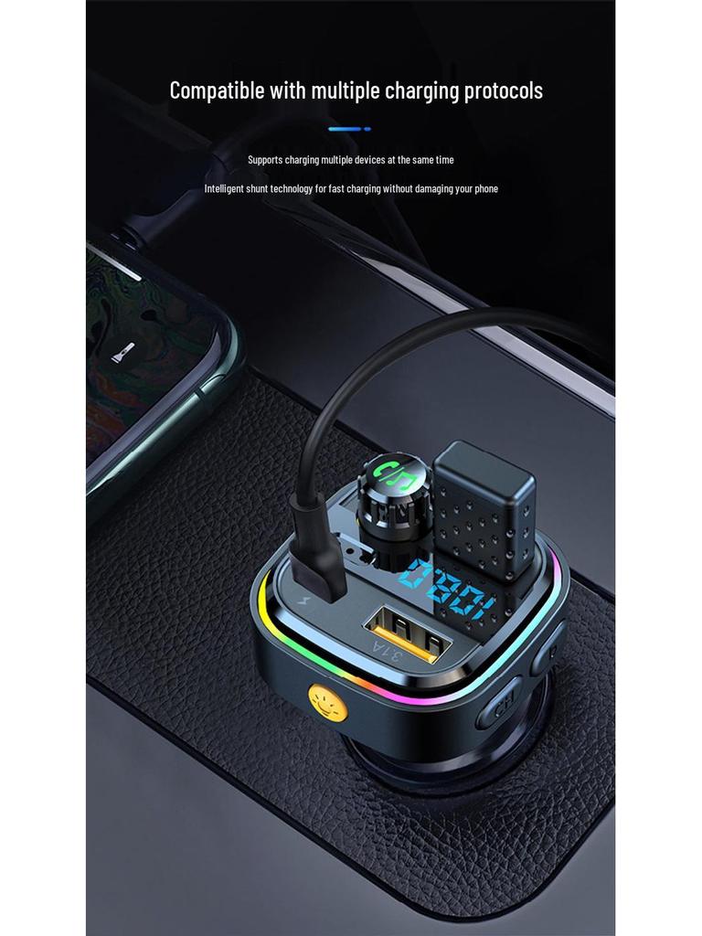 Multi-Function Bluetooth Car FM Transmitter & USB Charger