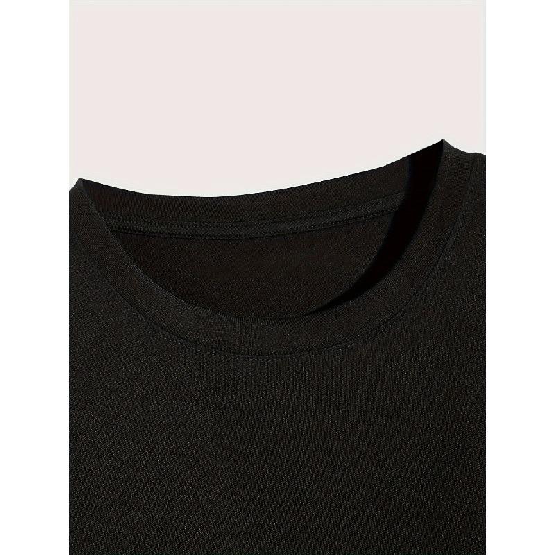 Men's Fashionable Creative Design Airplane Print Short-Sleeve T-Shirt for Sports, Leisure, and Daily Versatile Wear In Summer