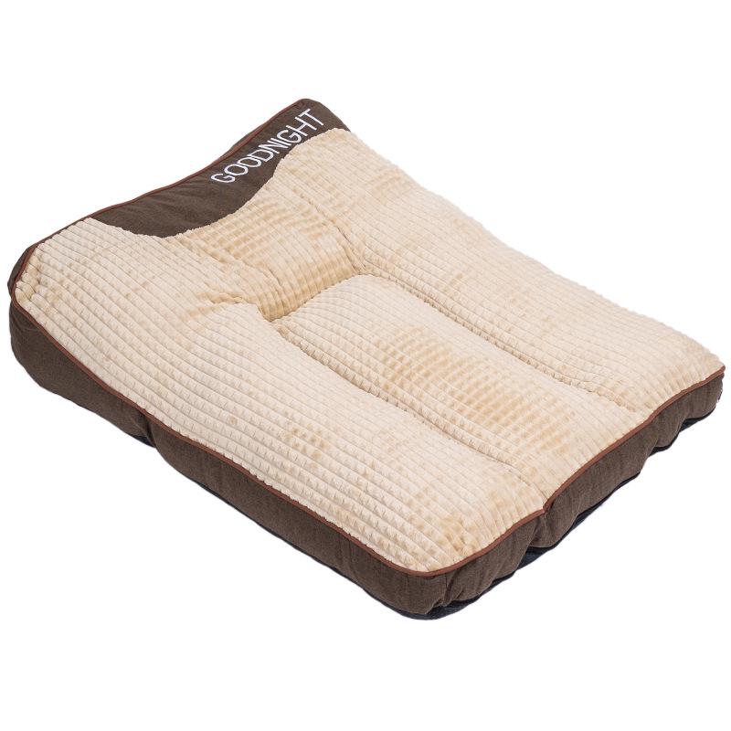 Large Winter Warmth Dog Bed with Removable Washable Cushion and Non-Slip Base