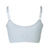 Bradelis New York Wireless Cotton Blend Stretch Hybrid Heart Cup Size Ash Medium Shapewear, Bra, 25, Blue,