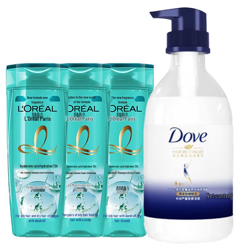 Dove Shower Gel & L Oreal Shampoo Duo Pack