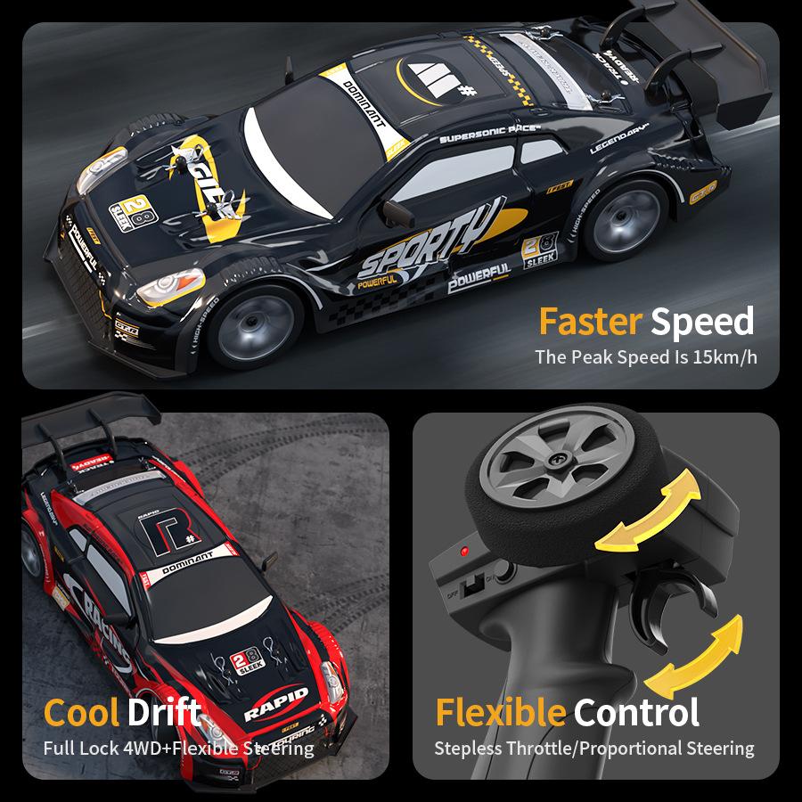Non-Toxic 1/20 2.4G Remote Control Cars Can Open The Door To Climb Off-Road Police Car Wireless Remote Control Toys Car Gifts For Children