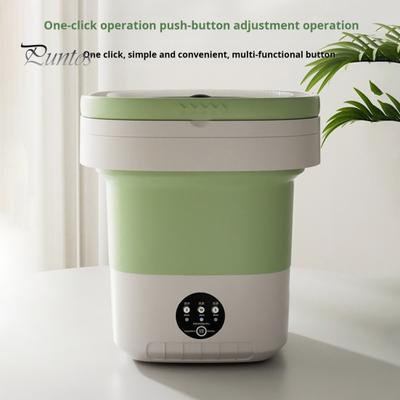 Lavatrice portatile pieghevole da 12 litri di grande capacità, funzione timer semiautomatica, design compatto e leggero, lavatrice per calzini e biancheria intima