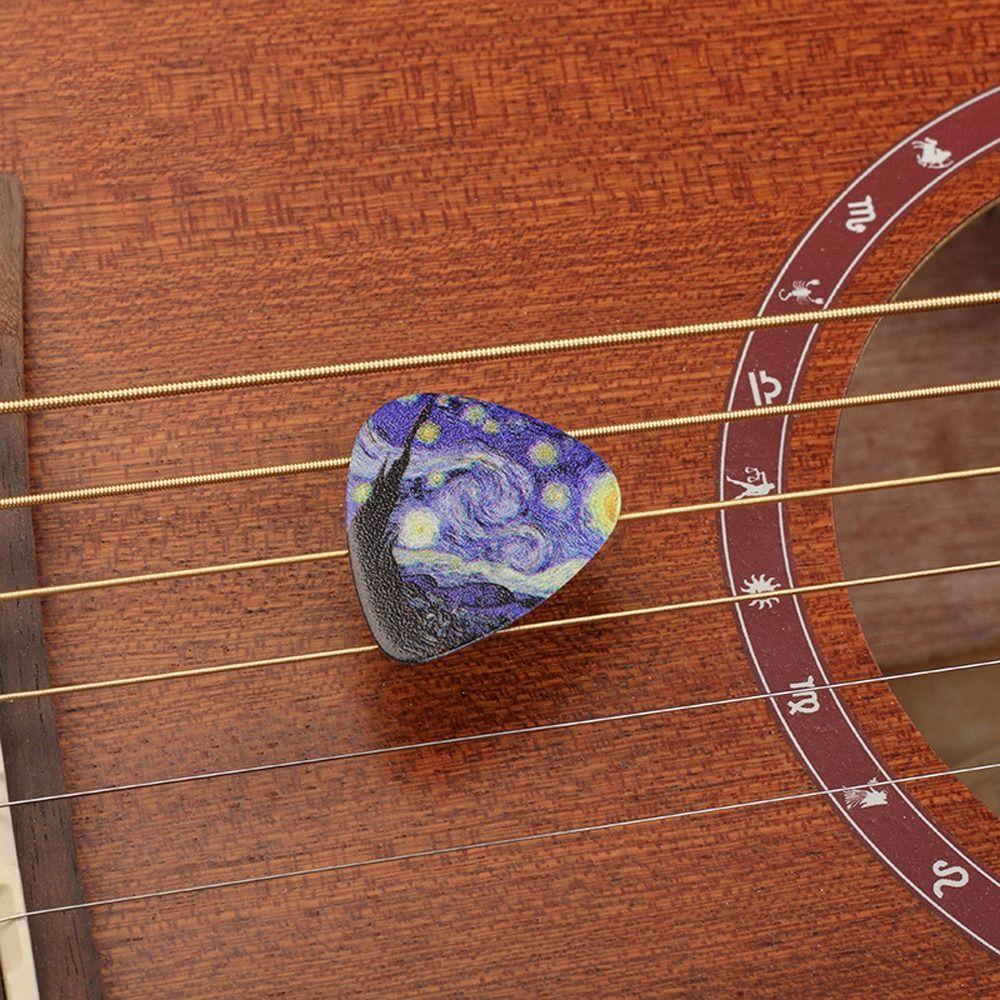 Bass For Ukulele Electric Guitar Picks Star Sky Design Acoustic Guitar Pick Finger Guitar Pick