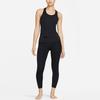 Nike Yoga Dri-FIT Luxe Ribbed Breathable Solid Color Wide Strap Tank Top Women Tops Black DM7005-010