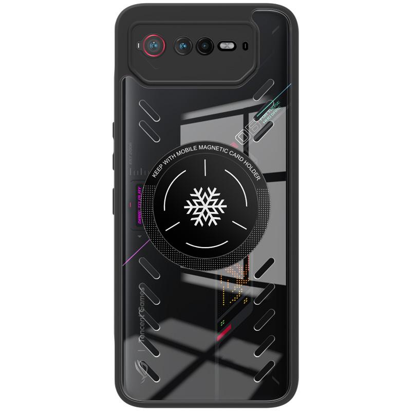 Seria IMAK UX-9A pentru Asus ROG Phone 6 5G/6 Pro 5G Husă Transparentă PC+TPU Disipare Căldură Carcasă Telefon