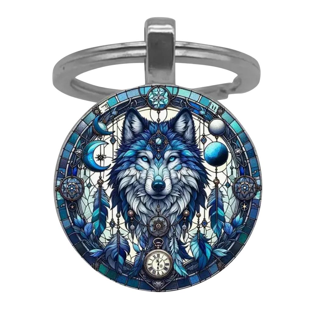 Wolf Alloy Keychains, Bright And Unique Keychains, Suitable For Wall Decoration And Gifts.