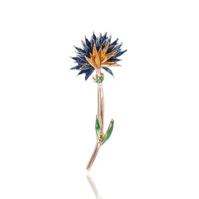 Ethnischer Stil Handgefertigt Öl Ono Chrysanthemen Brosche Schlicht und Vielseitig Bouquet Anstecknadel Anzug Hemd Accessoires