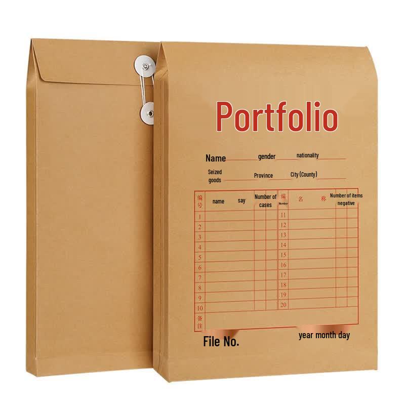 SIMAA A4 Kraft Paper Archive File Bags