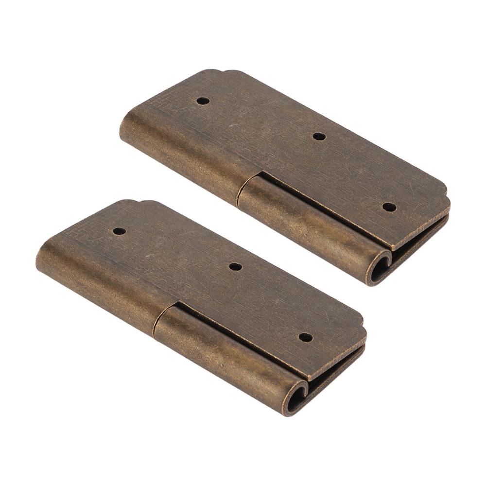 2pcs Decorative Furniture Hinges Vintage Cabinet Hinges Cupboard Door Hinges  Wooden Boxes