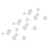 21Pcs Number Dice Plastic Waterproof Portable Funny Table Game Polyhedral Dice for Board Games Educational School