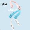 Long Battery Life Fan Neck Fan, Lightweight Bladeless Hanging Portable Hands Free 3 Speed Adjustable Design, Personal Safe