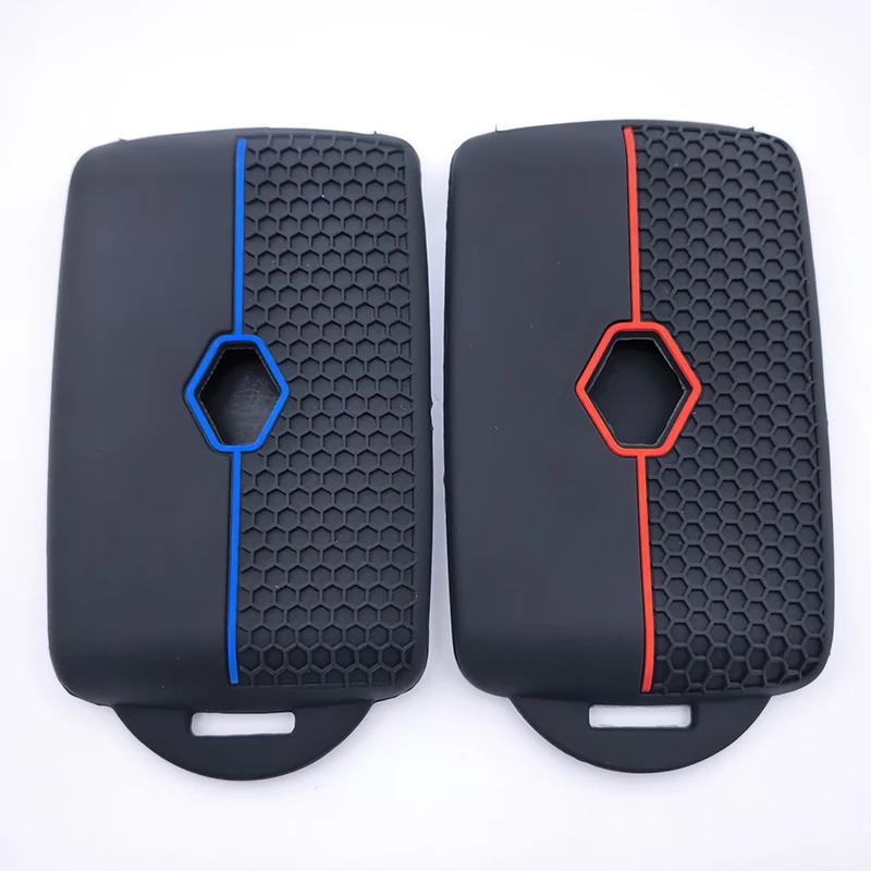 For Renault Clio 5 Megane 4 Zoe Kadjar Captur Arkana Koleos Silicone Car Key Case Cover For Dacia Duster Logan 3 Jogger Sandero