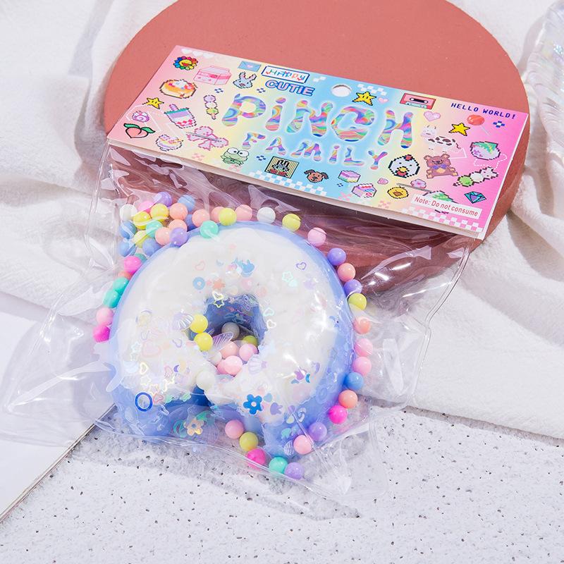 Taba Squishy Cake Doughnut Stress Ease Plaything Tactile Fidgeting Toys For Kids Adults Anti Stress Squeeze Soft Toys Fidget Toy