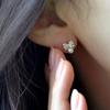 Women's Buni Accessories Sari  Pearl Ribbon Earrings