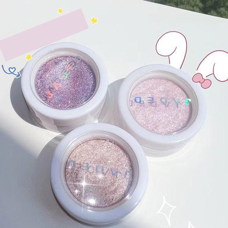 Illuminante Monocromatico Rosa Ametista Glitter Occhi Luminosi Trucco Texture Purè di Patate Palette Ombretti Diamante