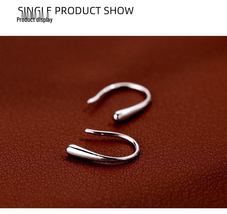 Banyan Tree S925 Silber Wassertropfen Ohrringe – Kalter Stil Nischendesign für Frühling & Sommer