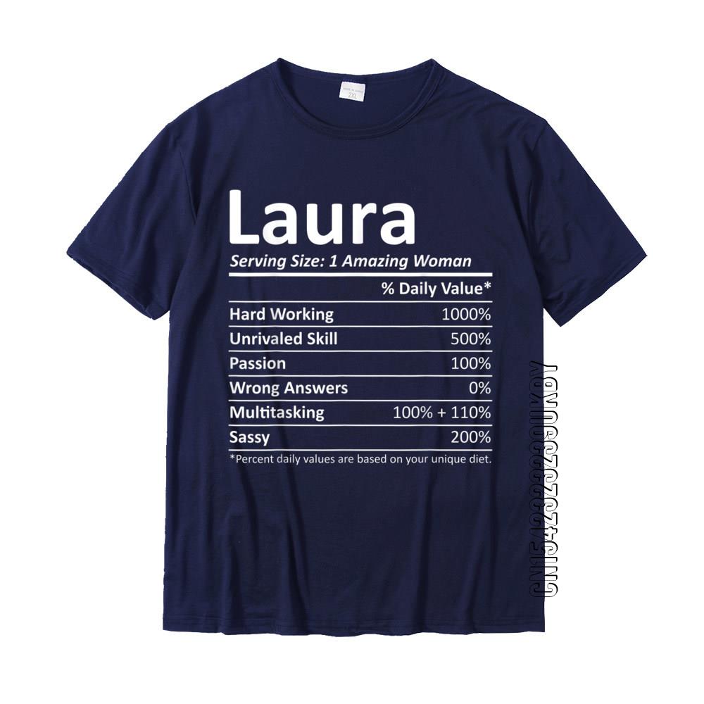 LAURA Nutrition Personalized Name Funny Christmas Gift Idea T-Shirt Prevailing Casual Tshirts Cotton Men's Tees Classic