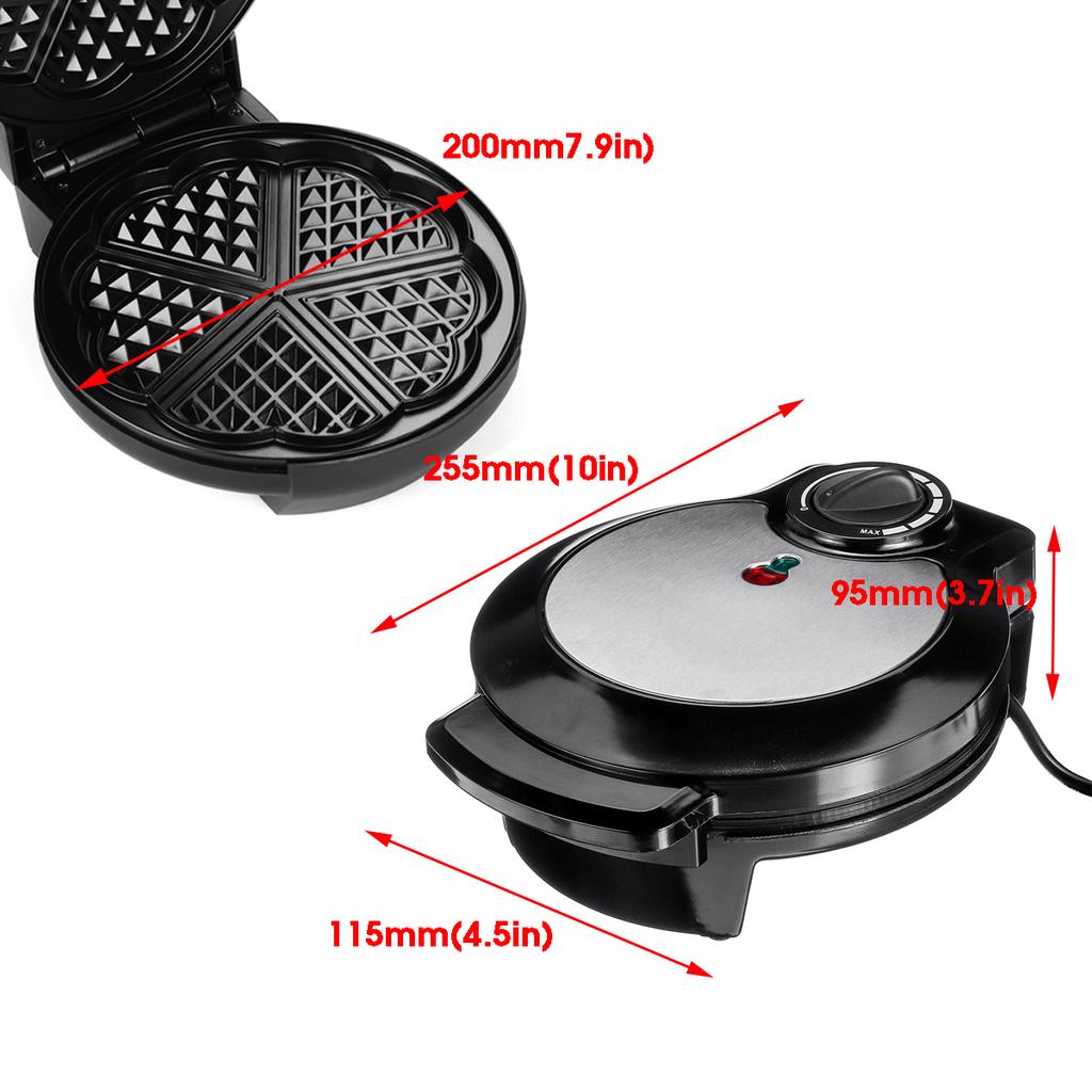 Buy Swivel Aluminum Alloy Belgian Waffle Grill Snack Maker Cake Breads