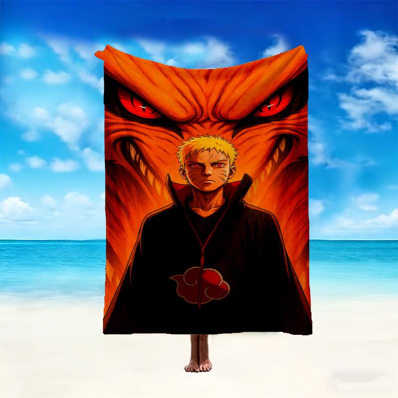 1pc Digital Print Nap Blanket, Naruto Blanket for Home Use, All Season Warmth, Christmas and Valentine's Day Gift Blanket