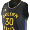 Jordan Golden State Warriors Dri-FIT ADV NBA Authentic Breathable Basketball Jersey Men Jersey Black FQ4743-010