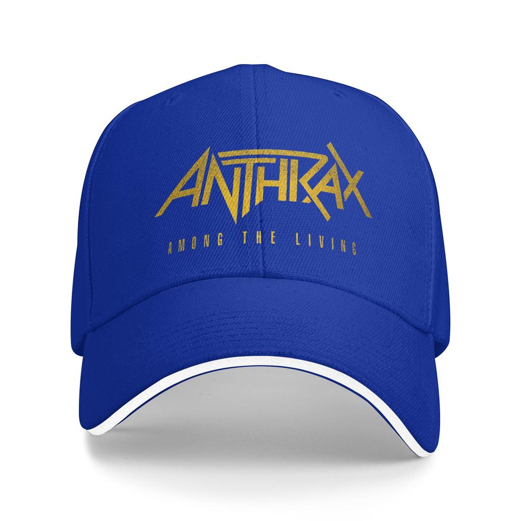 Anthrax Among The Living Baseballová čepice Letní Trucker Hat Ochrana proti slunci Tenisová Skate Snapback Čepice Pánská Dámská Stylové Baseballové Čepice