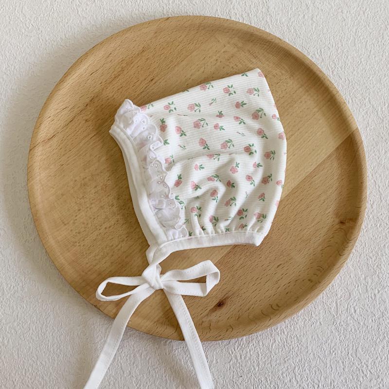 Newborn Baby Girl Soft Knitted Cotton Hat (0-12 Months) - Spring/Autumn