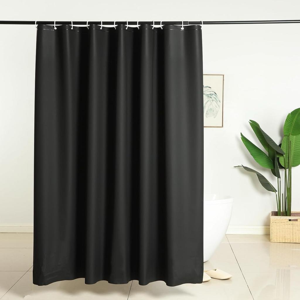 1PC 181x181cm Waterproof Shower Curtain Lightweight Plastic Mildew Resistant Bathroom Curtain for Bathtub Bath Curtain