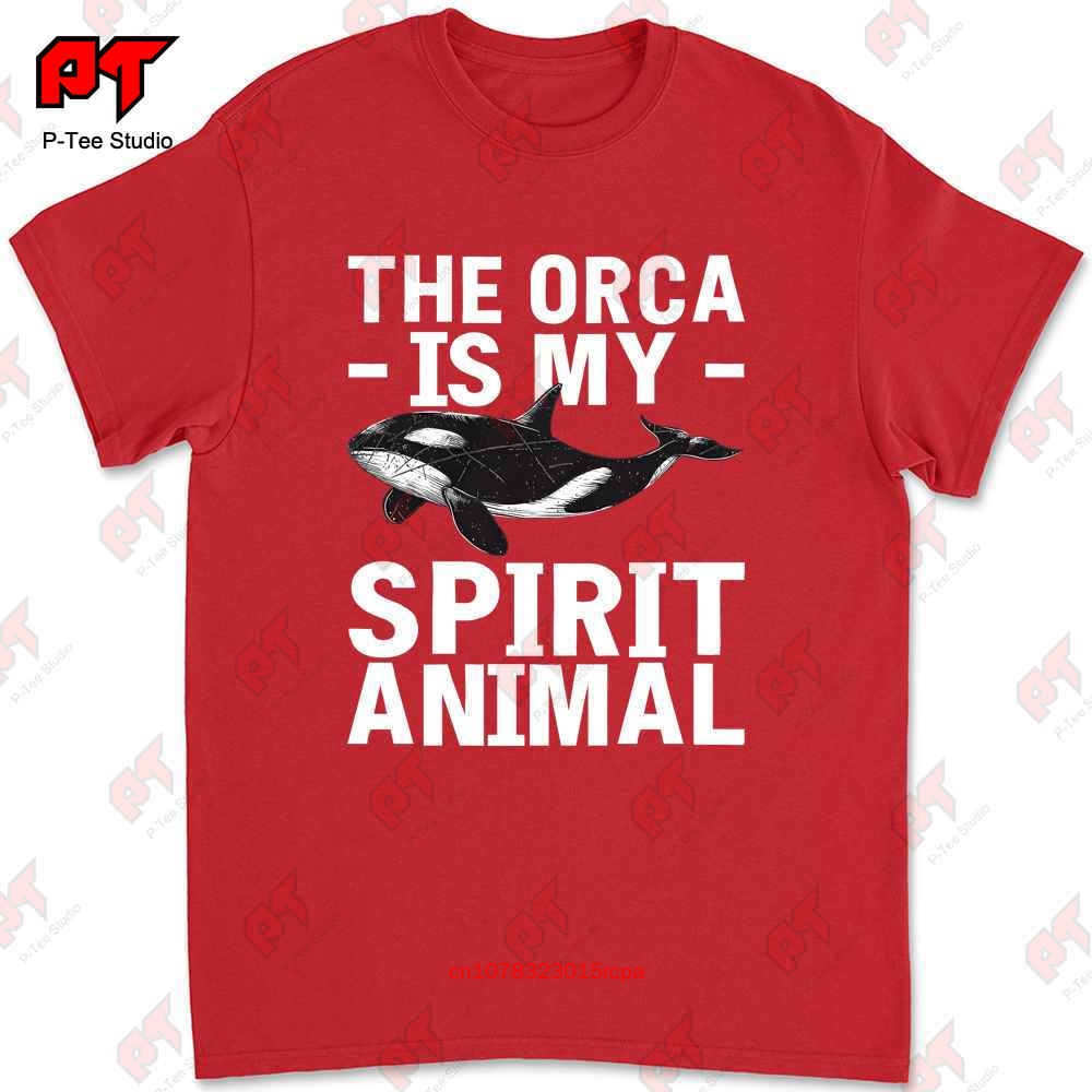 The Orca Is My Soitit Animal Killer Whale T-shirt Tee B8FB S