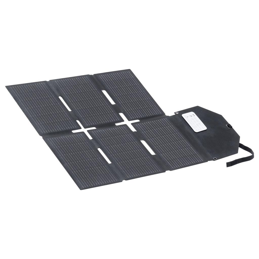 60W Foldable Solar Panel Charger, 16BB N-Type Monocrystalline Solar Panel 24% Efficiency, Lightweight Portable with MC4 Output, Type-C, USB-A & DC