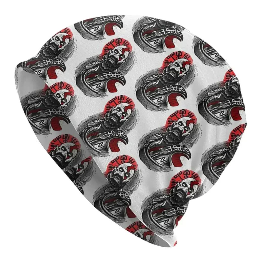 Skull Kratos God Of War Unisex Adult Beanies Caps Knitted Bonnet Hat Warm Fashion Autumn Winter Outdoor Skullies Hats