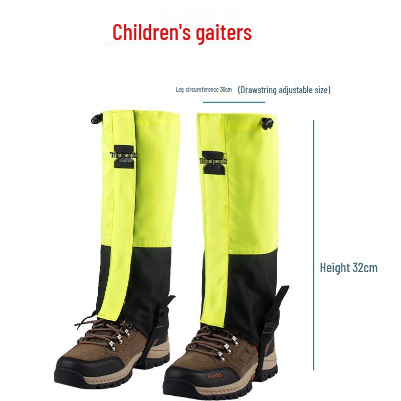 Water-Repellent Outdoor Gaiters: Snowproof, Sandproof & Mudproof Leg Protection for Mountain Climbing