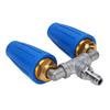 Pressure Washer Double   Nozzle 1Celsius4 Inch Stainless Steel 4000psi Double Rotating   Nozzle for Garden Cars Cleaning