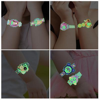Clock Sticker Glow In The Dark Toys Luminous Star Stickers Fluorescent Painting PVC Stickers Toys for Kids Boys Girls