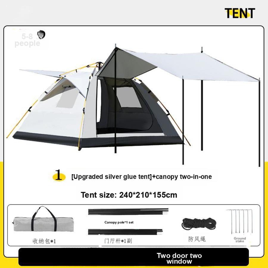 Portable Folding Automatic Tent Camping Shelter Sunscreen Waterproof Thick Outdoor Tent Set