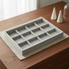 Velvet Jewelry Tray Compartmented Band and Earring Organizer Scratch Resistant Compartment