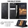 Dla Xiaomi Redmi Note 15 Pro 4G (Światowy) Etui CASEME Seria 033 Portfel blokujący RFID Stojak Skóra cielęca Tekstura Skórzane etui na telefon