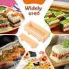 Wooden Sushi Press Mold with Groove/without Groove Design Rectangular Oshizushi Mold Box Kitchen Sushi Rice Roll Mold Bento Mold