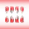 Press on Nail Ballerinas Coffin Fake Nail Designs Stick on Nail Full Cover False Nail Acrylic Glues on Nail for Womens