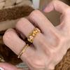 Xiaohongshu Golden Iris Ring for Women: Classic, Stylish, Versatile Retro Design