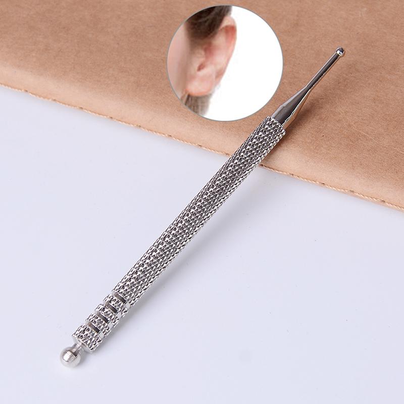 Silver Ear Massage Pen Acupuncture Probe Ear Massage Auricle Ear Pressure Ear Care for Adult and children