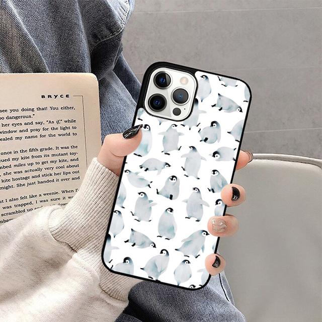 Cute Lovely Penguin Mobile Phone Cases Cover For iPhone 17 Air 16 15 14 12 13 11 Pro MAX apple Plus Coque