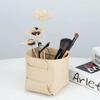 Foldable Desktop Leather Storage Box Nordic PU Storage Tray Porch Key Control Sundry Storage Basket Pen Holder Makeup Organizer