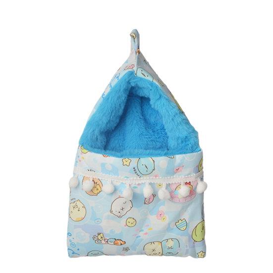 

Уютный плюшевый спальный мешок обеспечивает тепло и комфорт осенне-зимнее гнездо синий